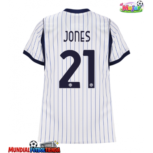 Camiseta Inter Milan Curtis Jones #21 Segunda Equipación Replica 2026-27 para mujer mangas cortas